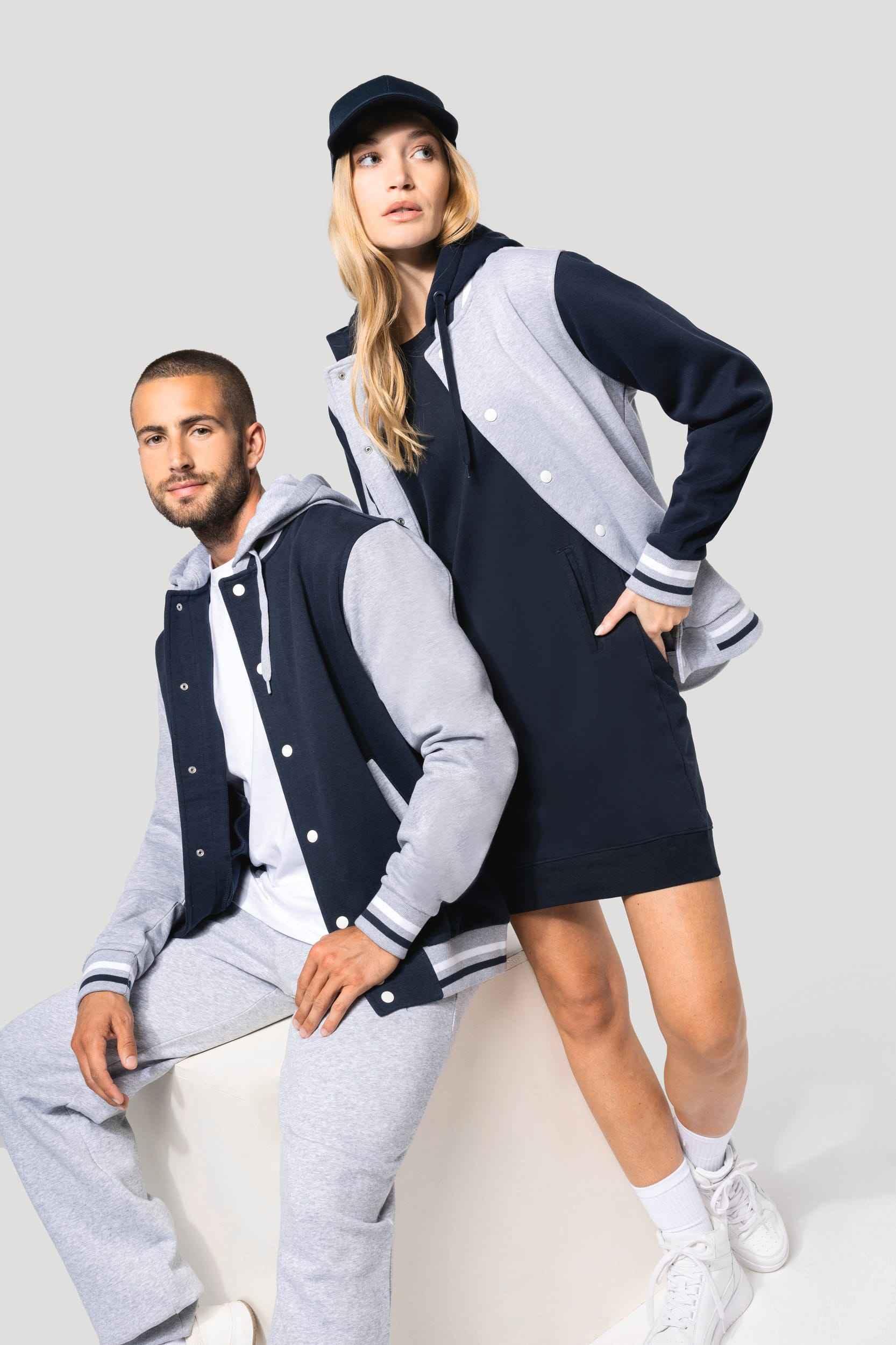 K4003 - Blouson Teddy à capuche Unisexe - Occifloc