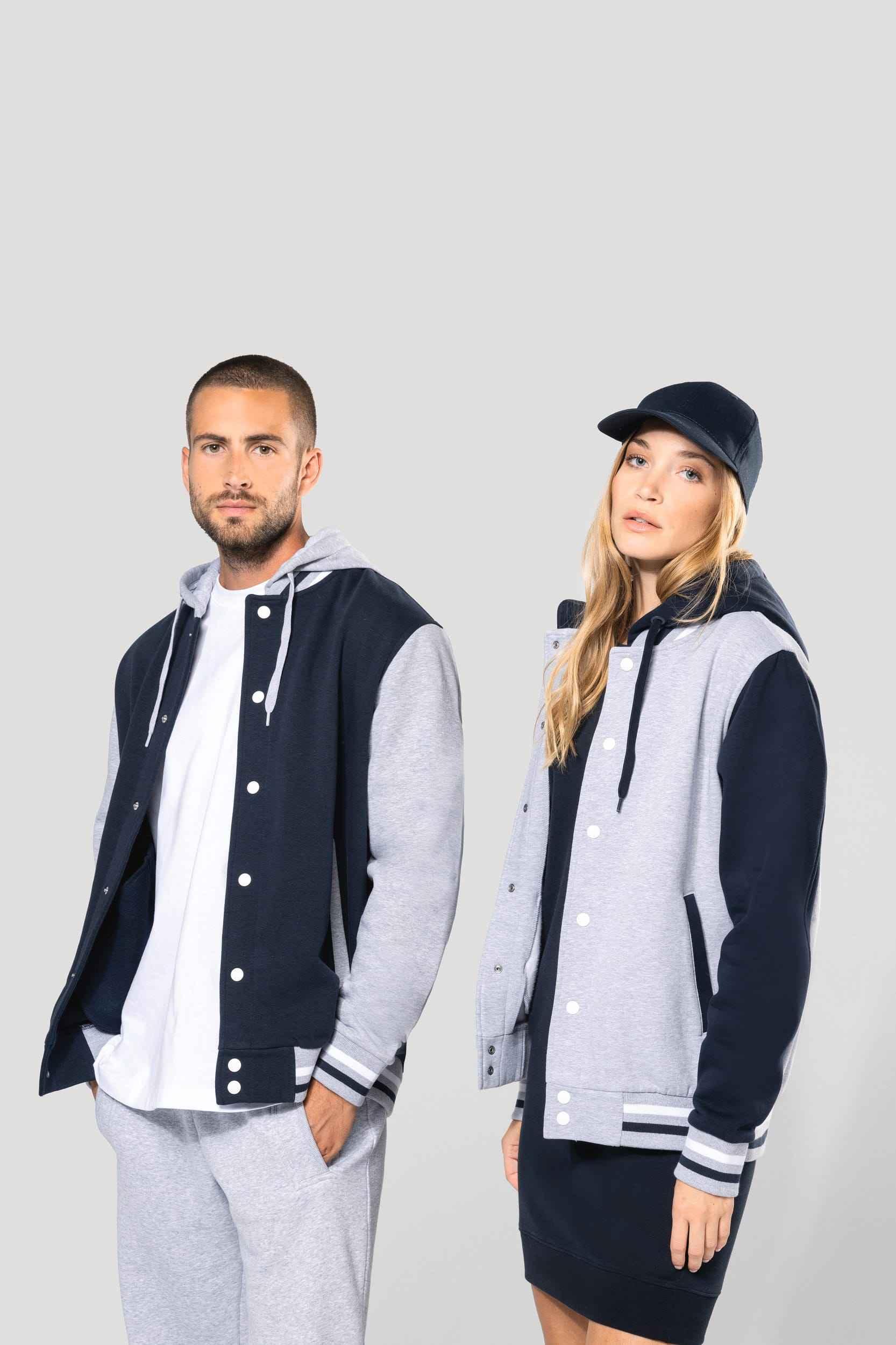 K4003 - Blouson Teddy à capuche Unisexe - Occifloc