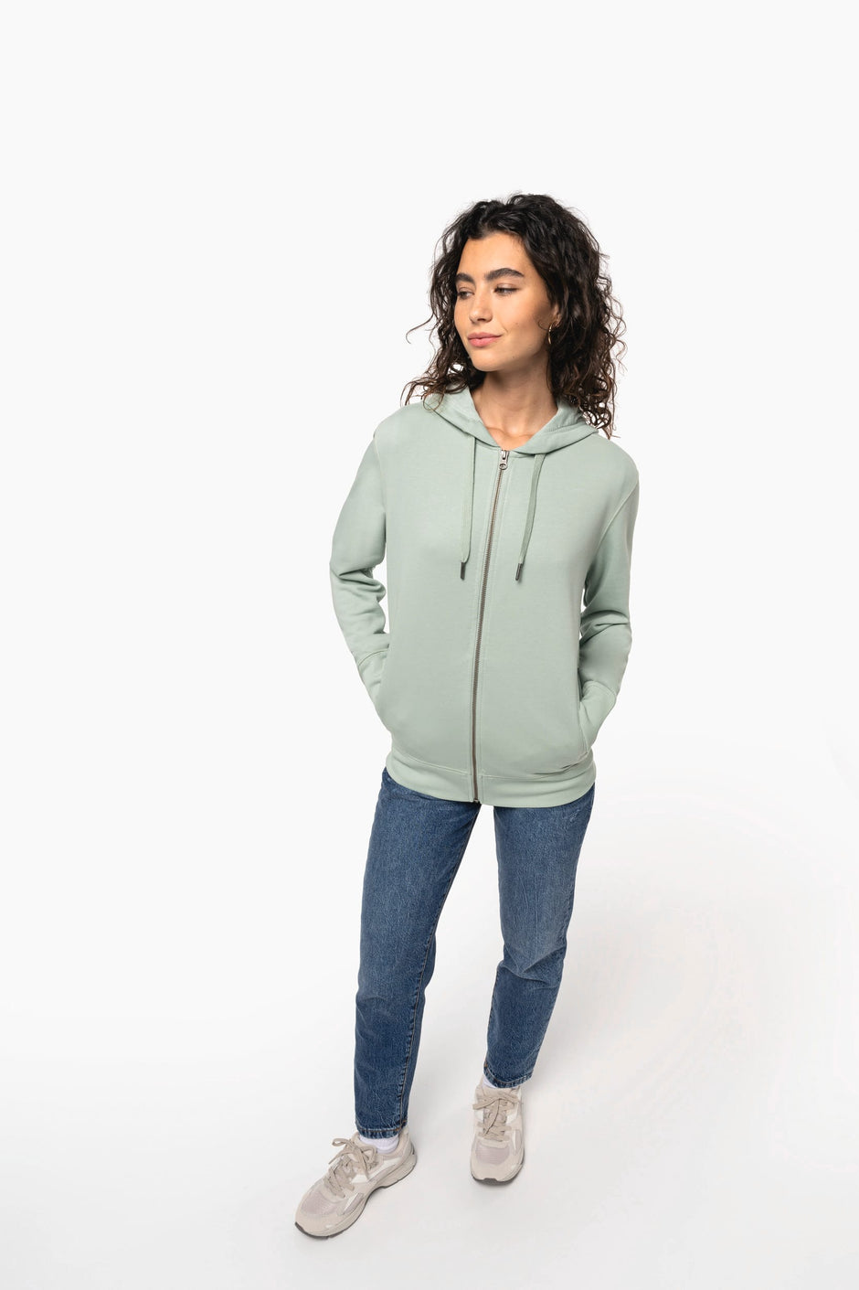 K4008 - Sweat-shirt french terry écoresponsable zippé à capuche unisexe Kariban