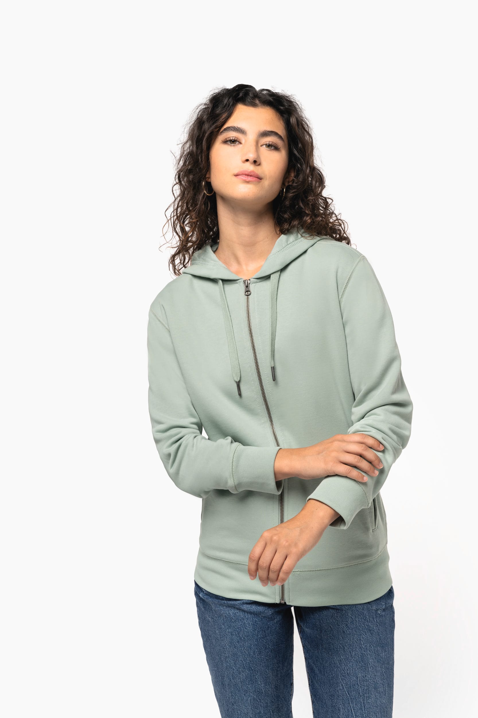 K4008 - Sweat-shirt french terry écoresponsable zippé à capuche unisexe Kariban