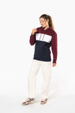 K4016 - Sweat-shirt tricolore à capuche unisexe - Occifloc