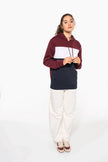 K4016 - Sweat-shirt tricolore à capuche unisexe - Occifloc
