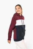 K4016 - Sweat-shirt tricolore à capuche unisexe - Occifloc