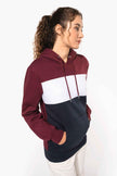 K4016 - Sweat-shirt tricolore à capuche unisexe - Occifloc