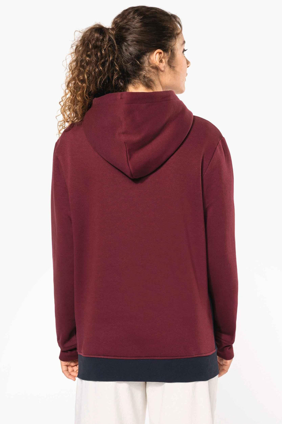 K4016 - Sweat-shirt tricolore à capuche unisexe - Occifloc