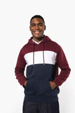 K4016 - Sweat-shirt tricolore à capuche unisexe - Occifloc