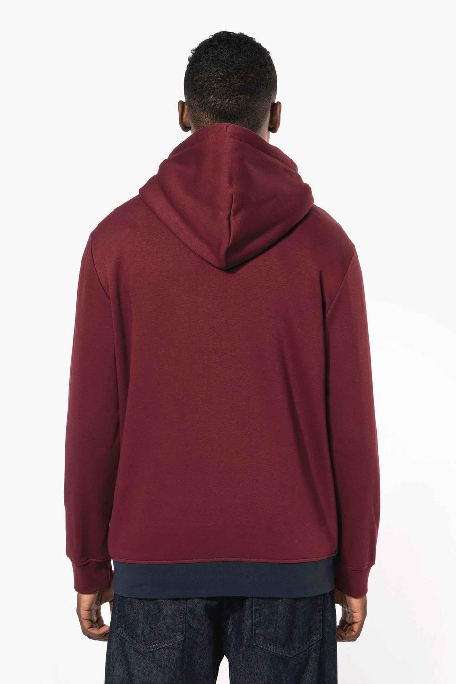 K4016 - Sweat-shirt tricolore à capuche unisexe - Occifloc