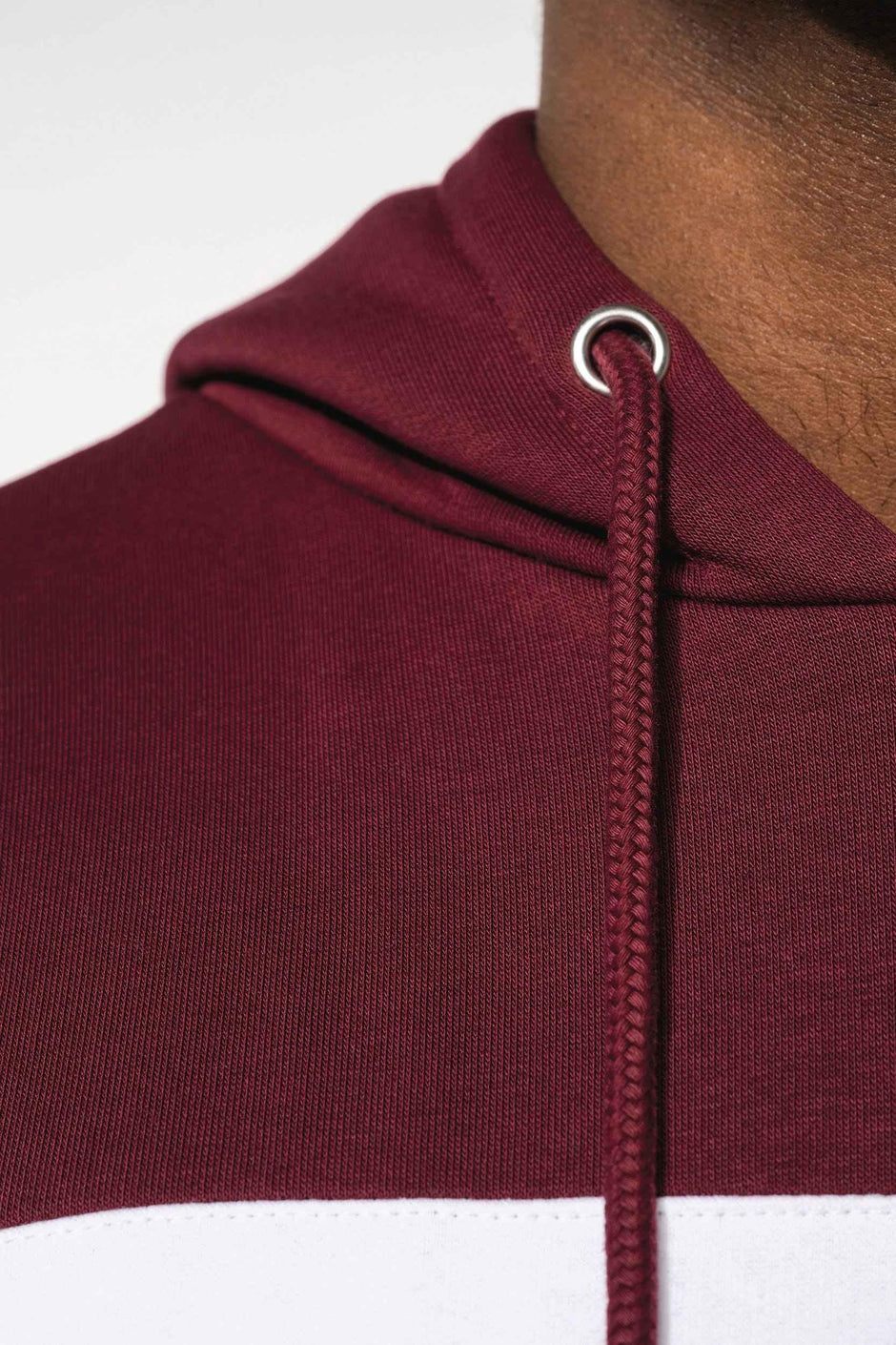 K4016 - Sweat-shirt tricolore à capuche unisexe - Occifloc