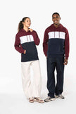 K4016 - Sweat-shirt tricolore à capuche unisexe - Occifloc