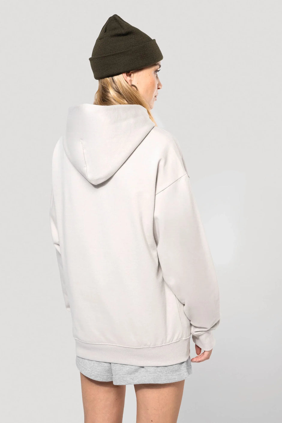 K4018 - Sweatshirt à capuche molleton oversize unisexe - Occifloc