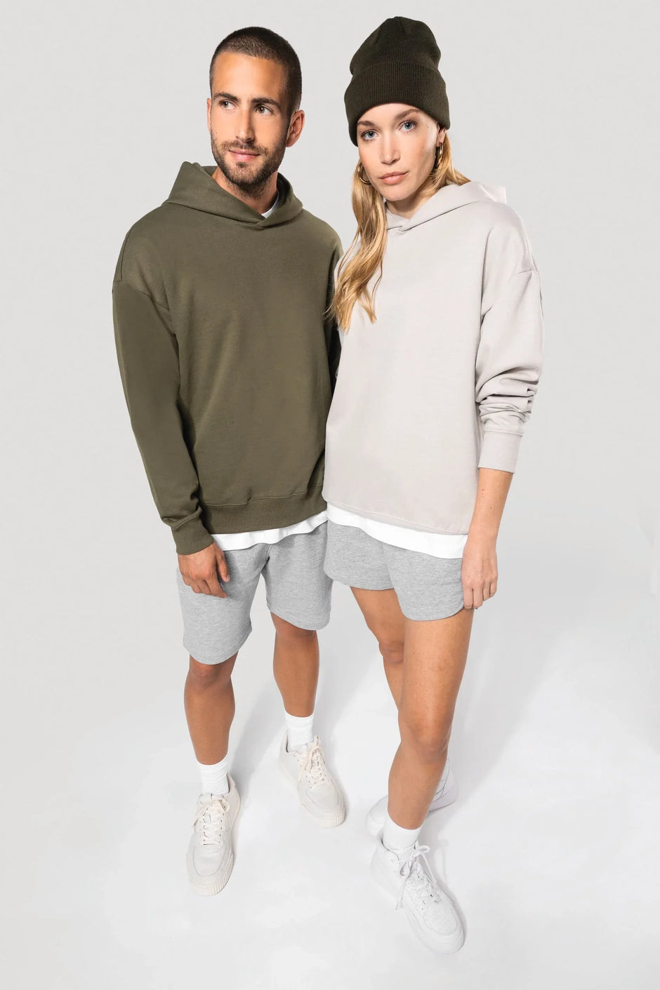 K4018 - Sweatshirt à capuche molleton oversize unisexe - Occifloc