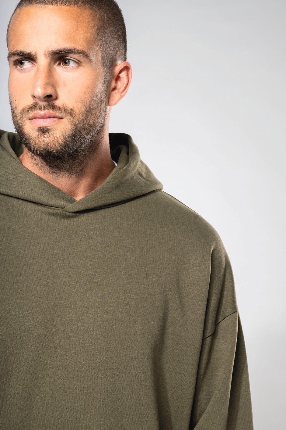 K4018 - Sweatshirt à capuche molleton oversize unisexe - Occifloc