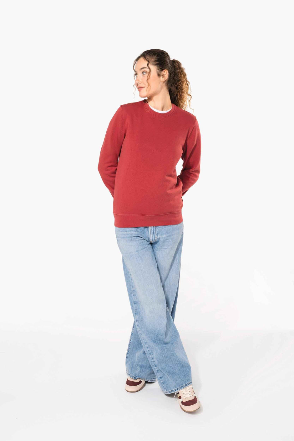 K4025 - Sweat-shirt écoresponsable col rond unisexe - Occifloc