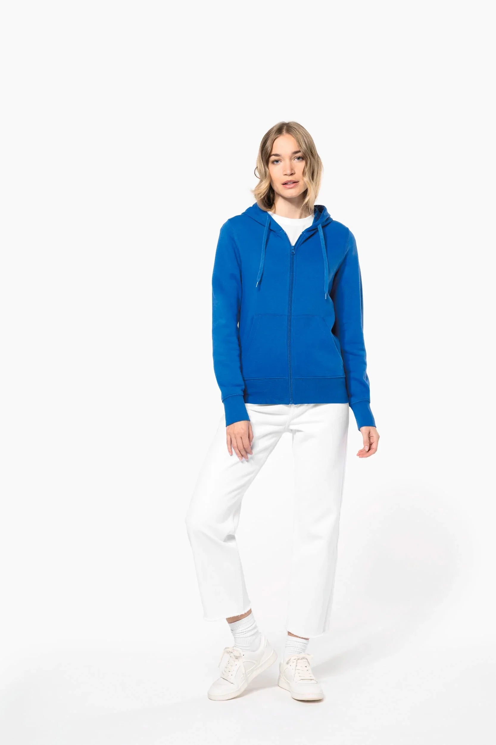 K4031 - Sweat-shirt écoresponsable zippé à capuche femme - Occifloc