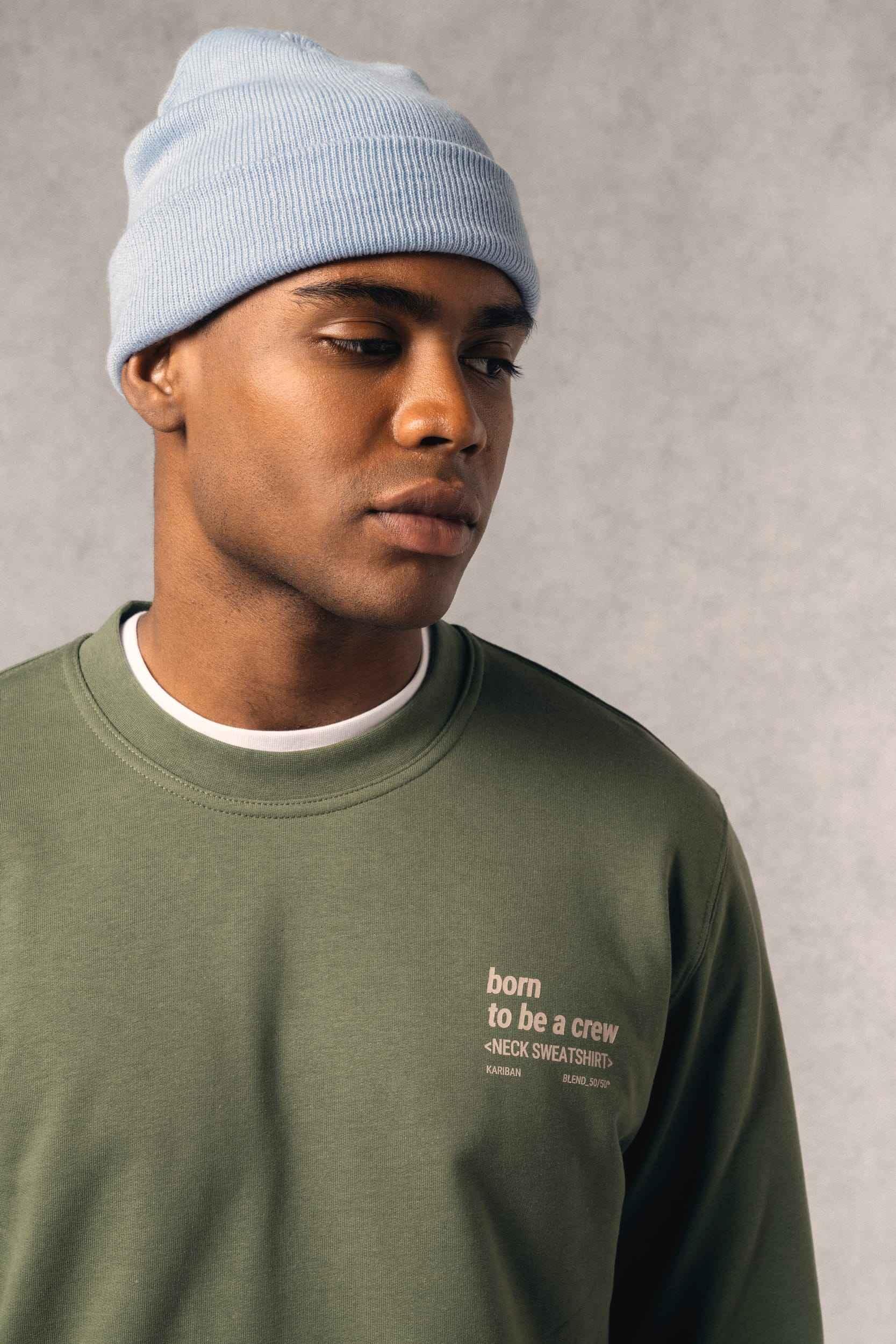 K4040 - Sweat-shirt recyclé col rond unisexe - Occifloc