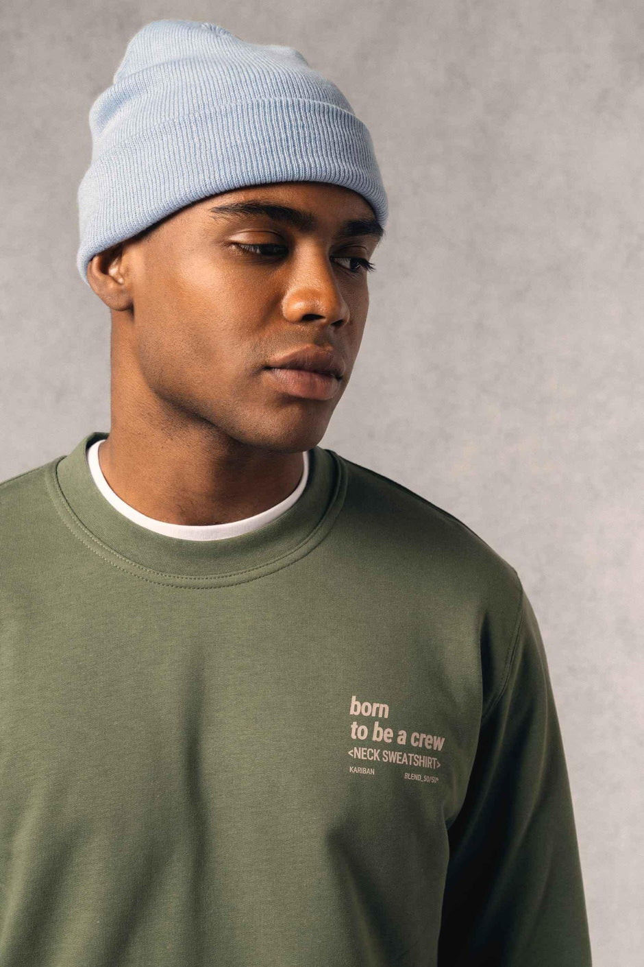 K4040 - Sweat-shirt recyclé col rond unisexe - Occifloc