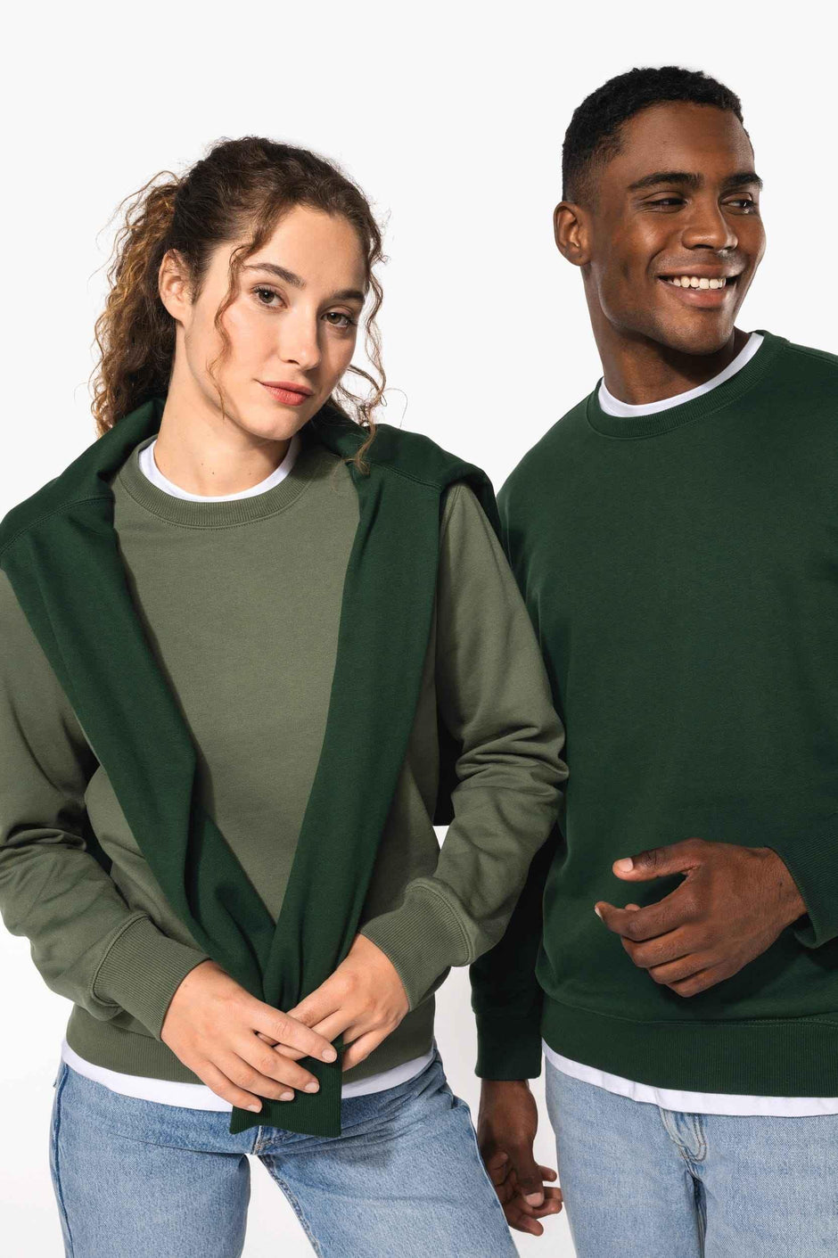 K4040 - Sweat-shirt recyclé col rond unisexe - Occifloc