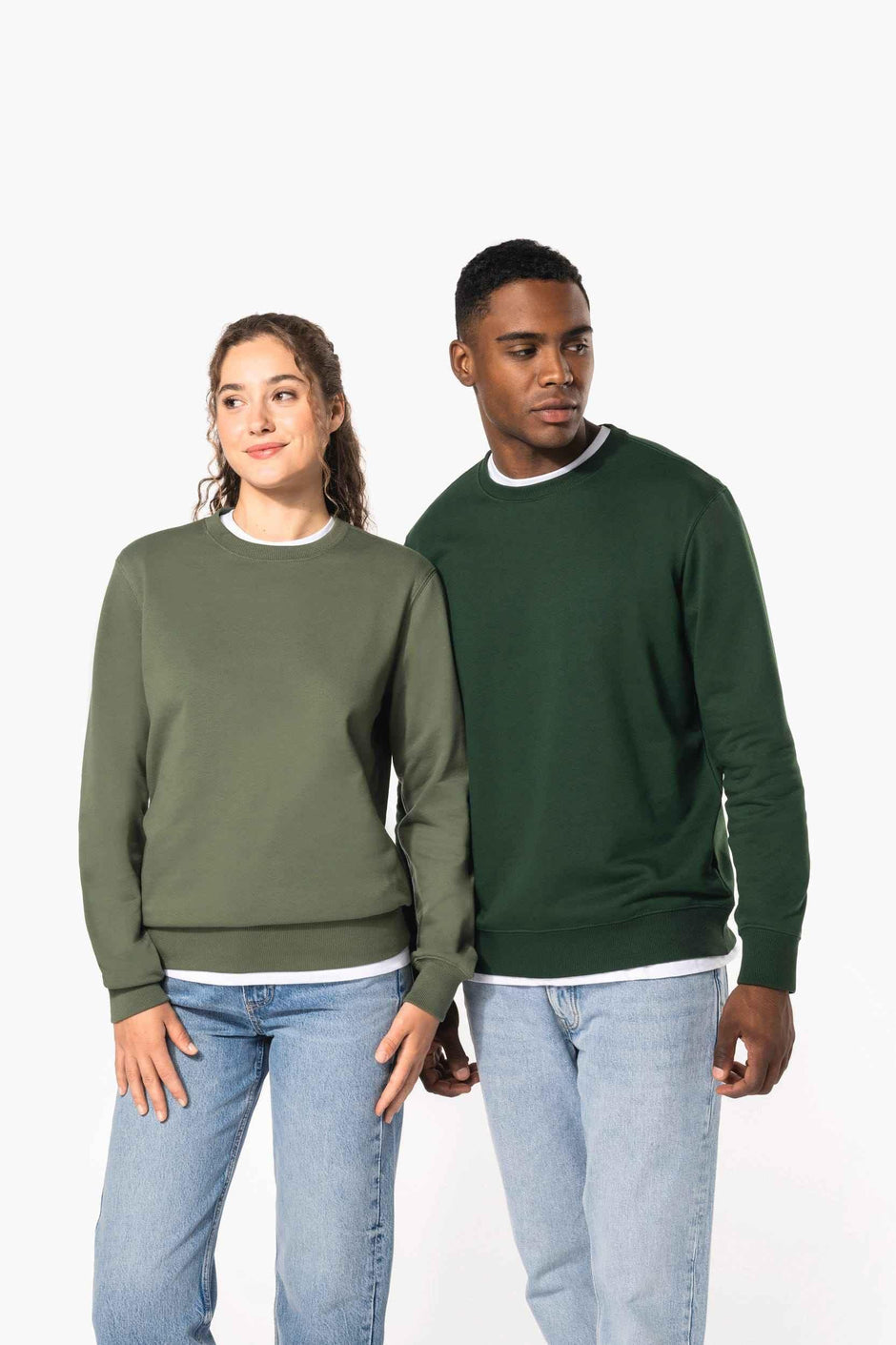 K4040 - Sweat-shirt recyclé col rond unisexe - Occifloc
