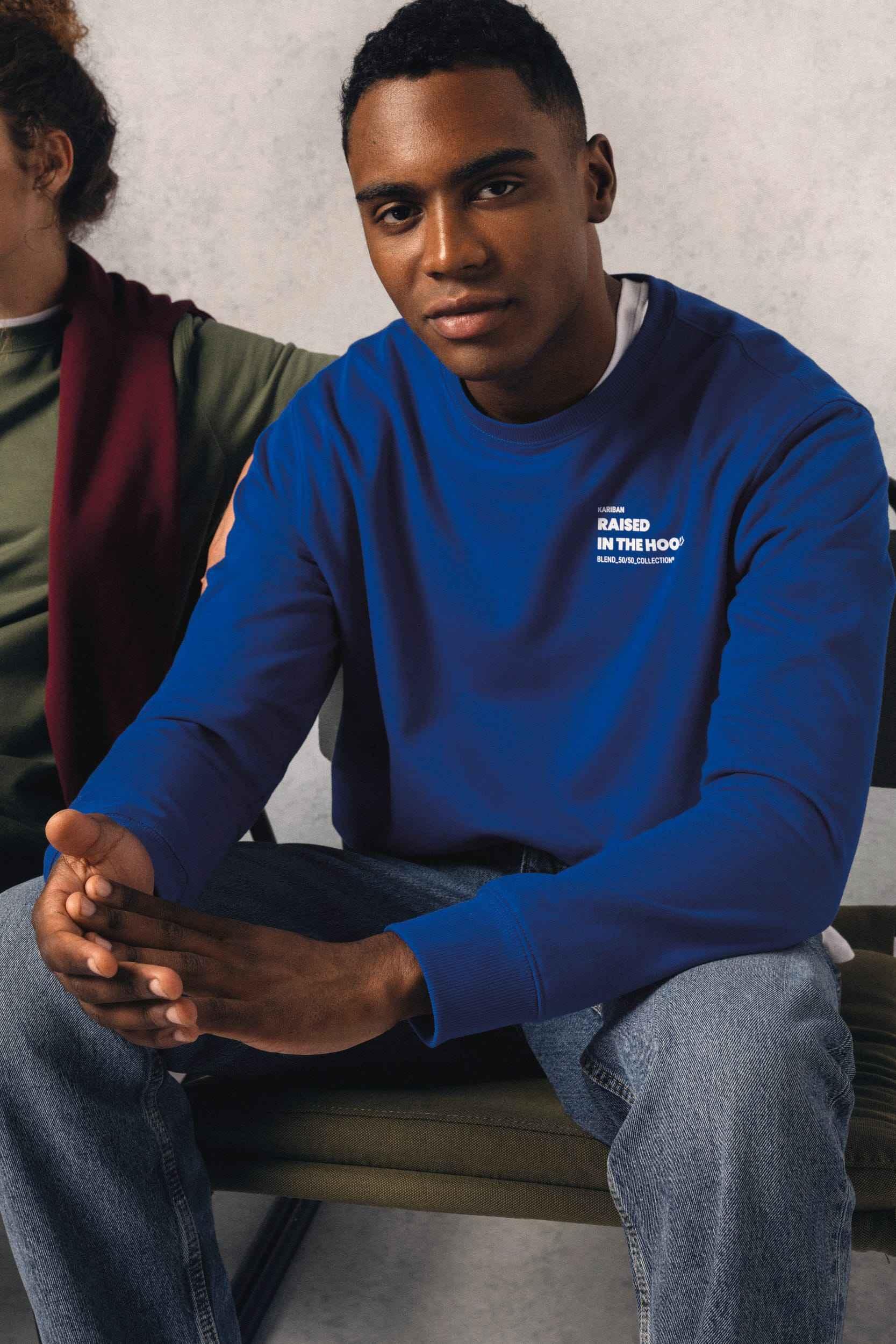 K4040 - Sweat-shirt recyclé col rond unisexe - Occifloc