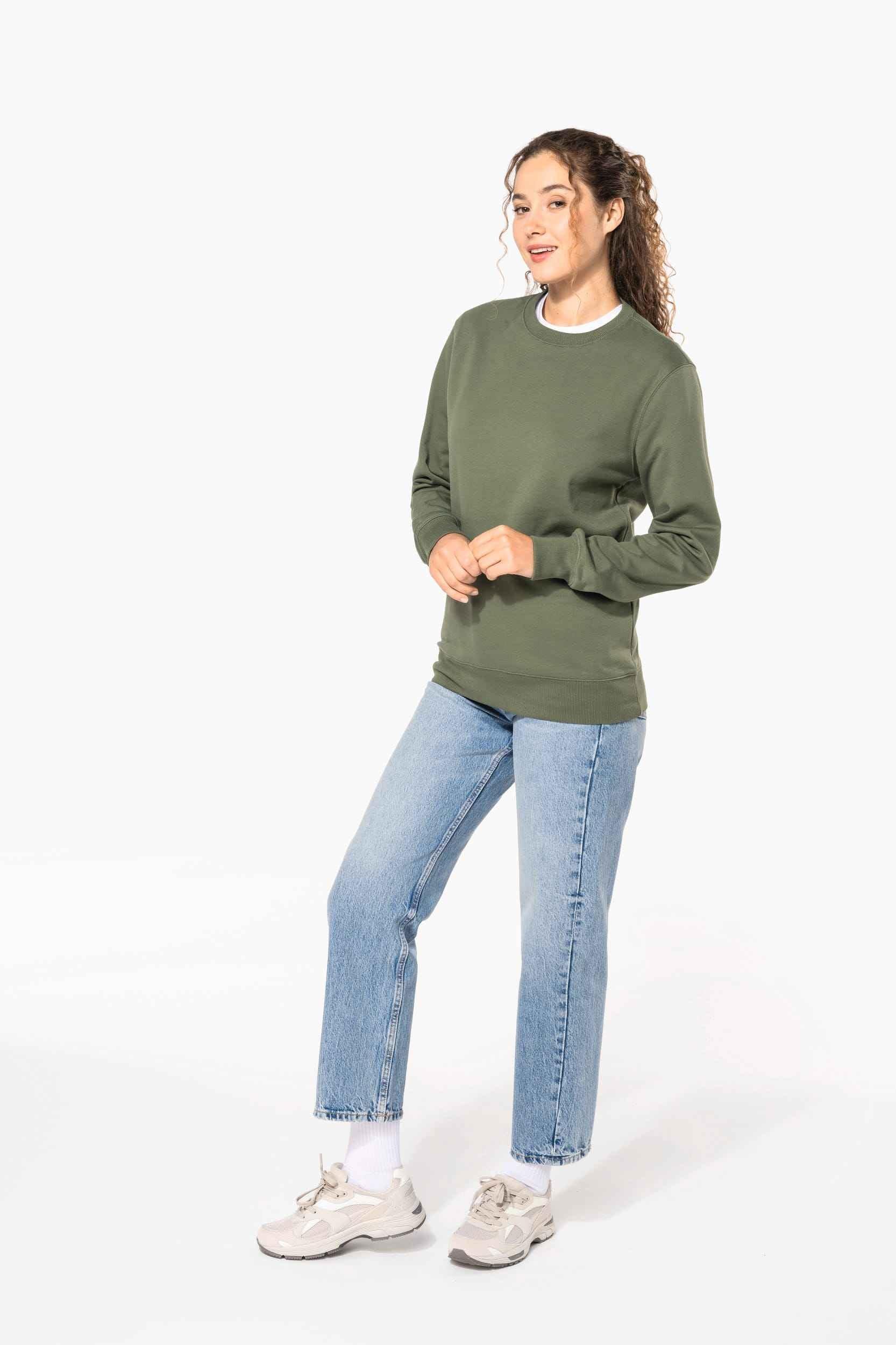 K4040 - Sweat-shirt recyclé col rond unisexe - Occifloc
