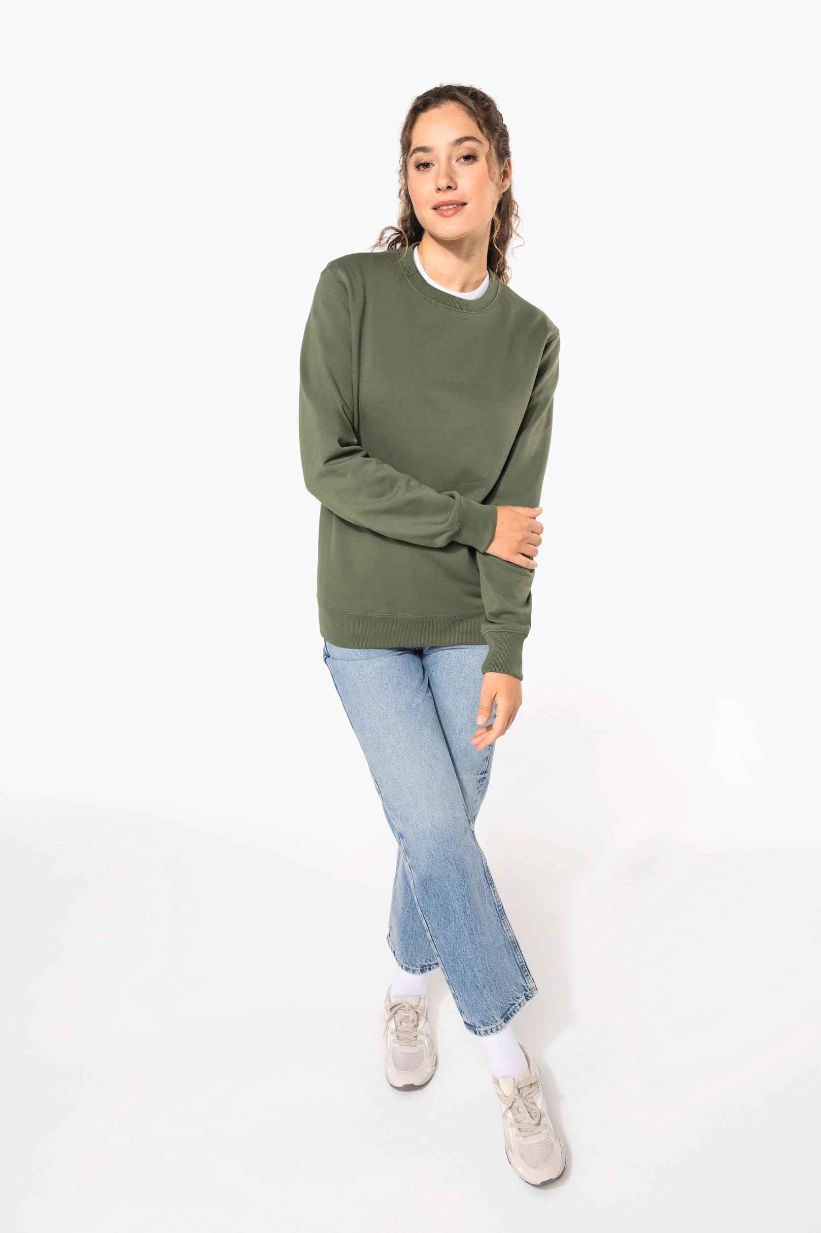 K4040 - Sweat-shirt recyclé col rond unisexe - Occifloc