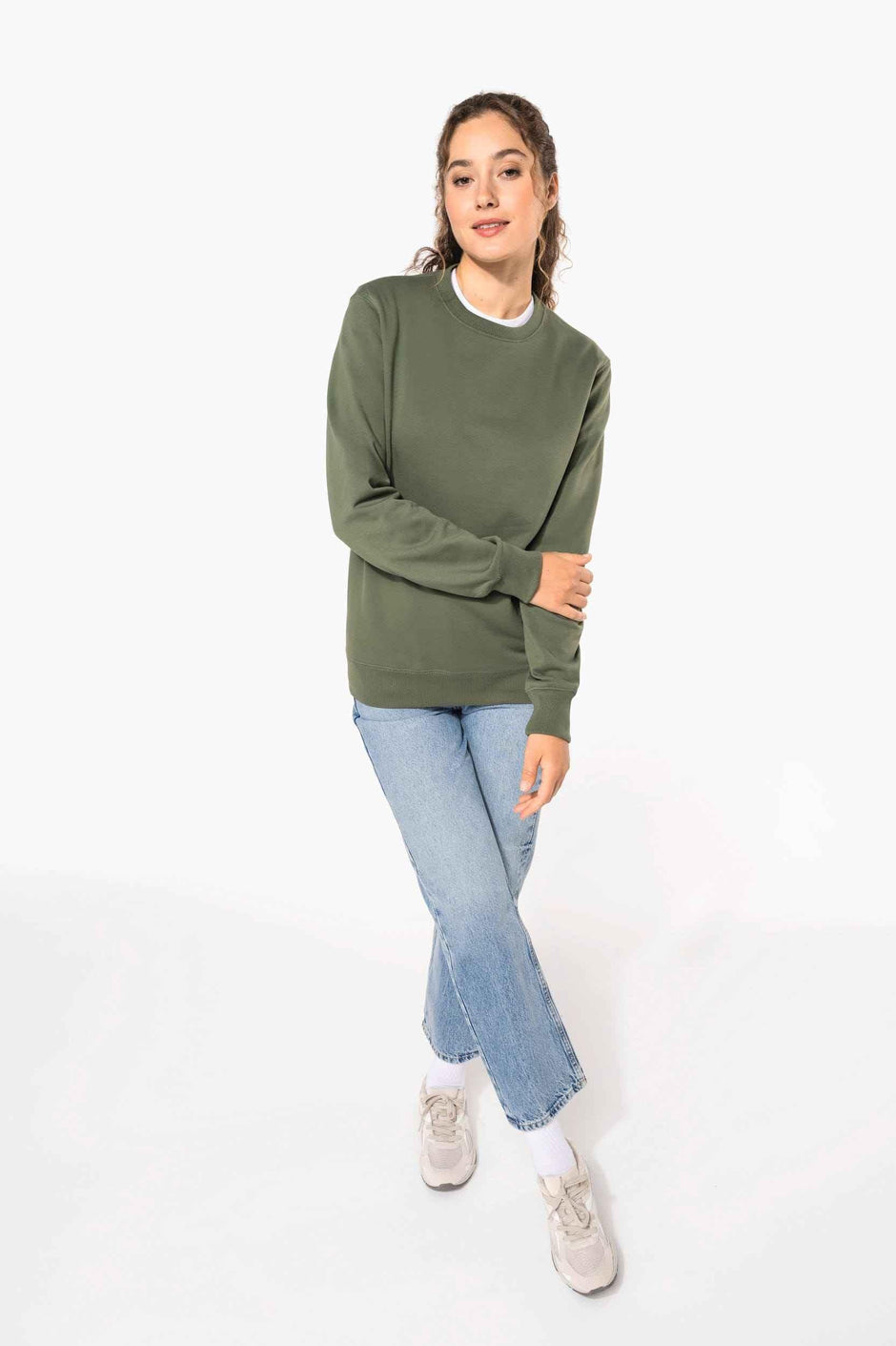 K4040 - Sweat-shirt recyclé col rond unisexe - Occifloc