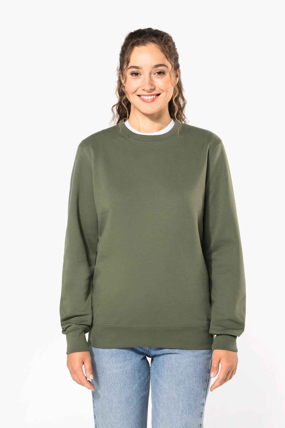 K4040 - Sweat-shirt recyclé col rond unisexe - Occifloc