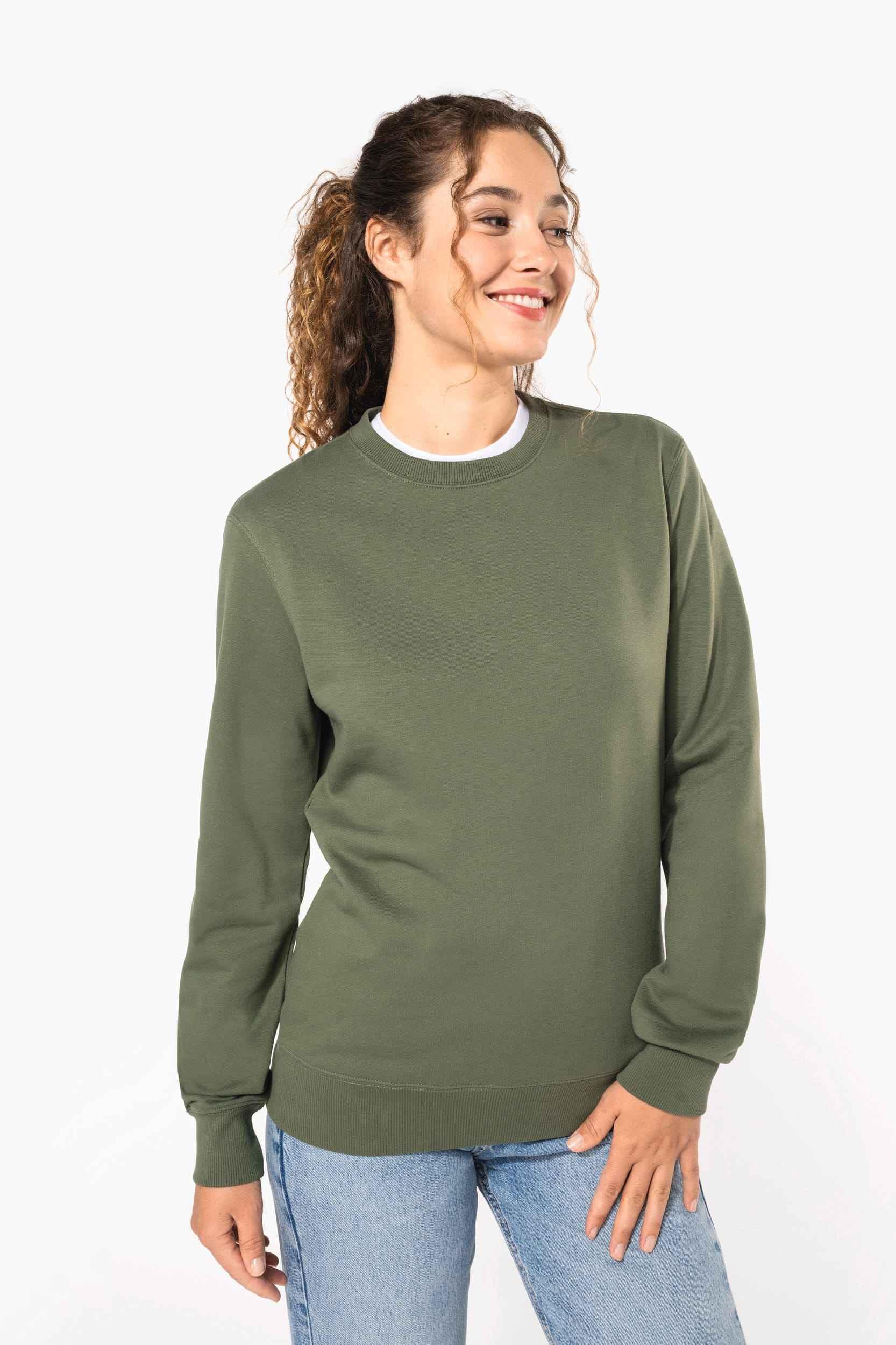 K4040 - Sweat-shirt recyclé col rond unisexe - Occifloc