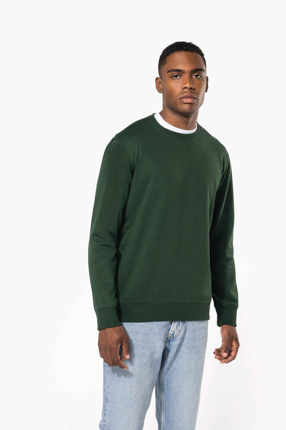 K4040 - Sweat-shirt recyclé col rond unisexe - Occifloc