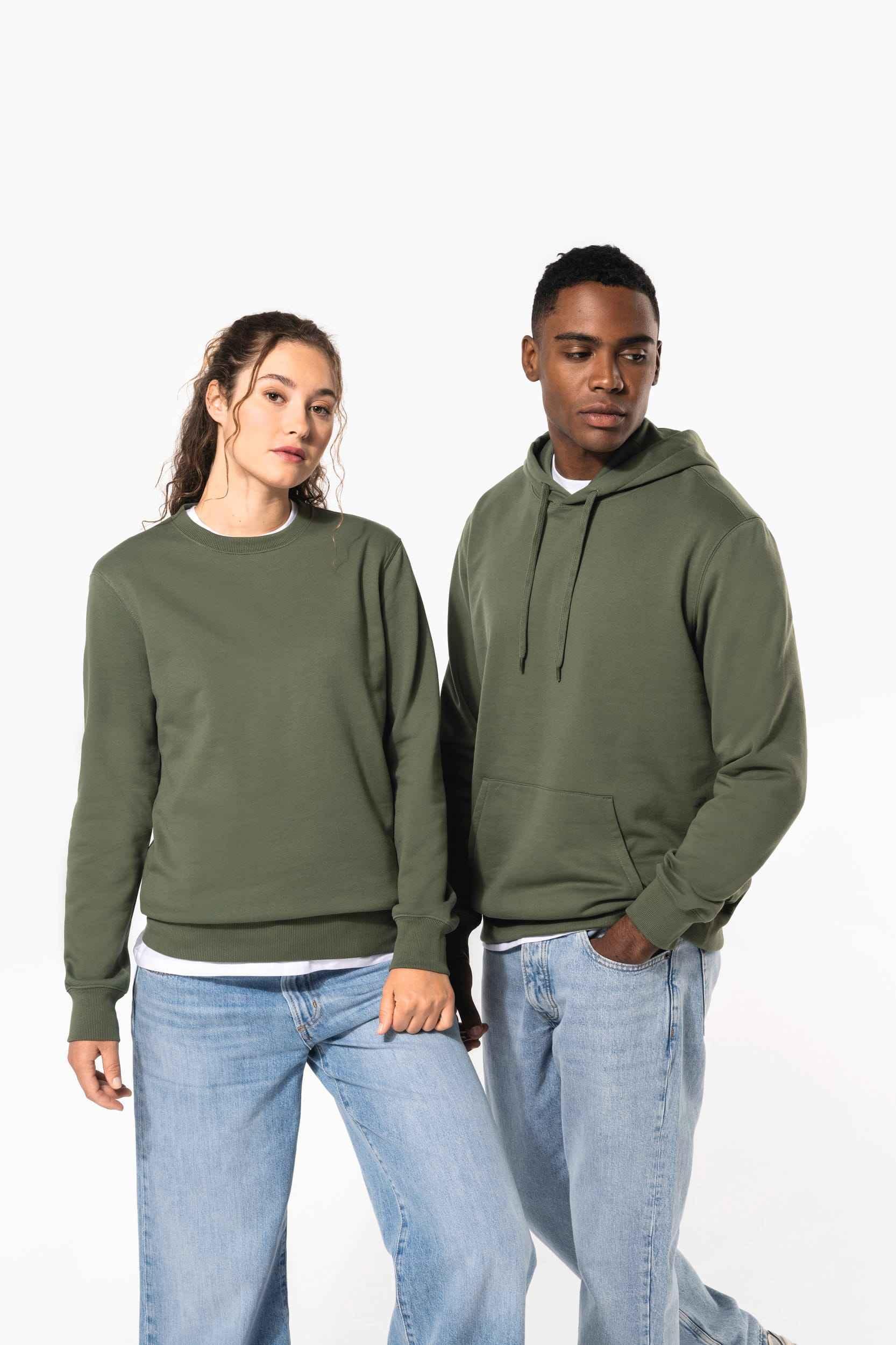 K4040 - Sweat-shirt recyclé col rond unisexe - Occifloc