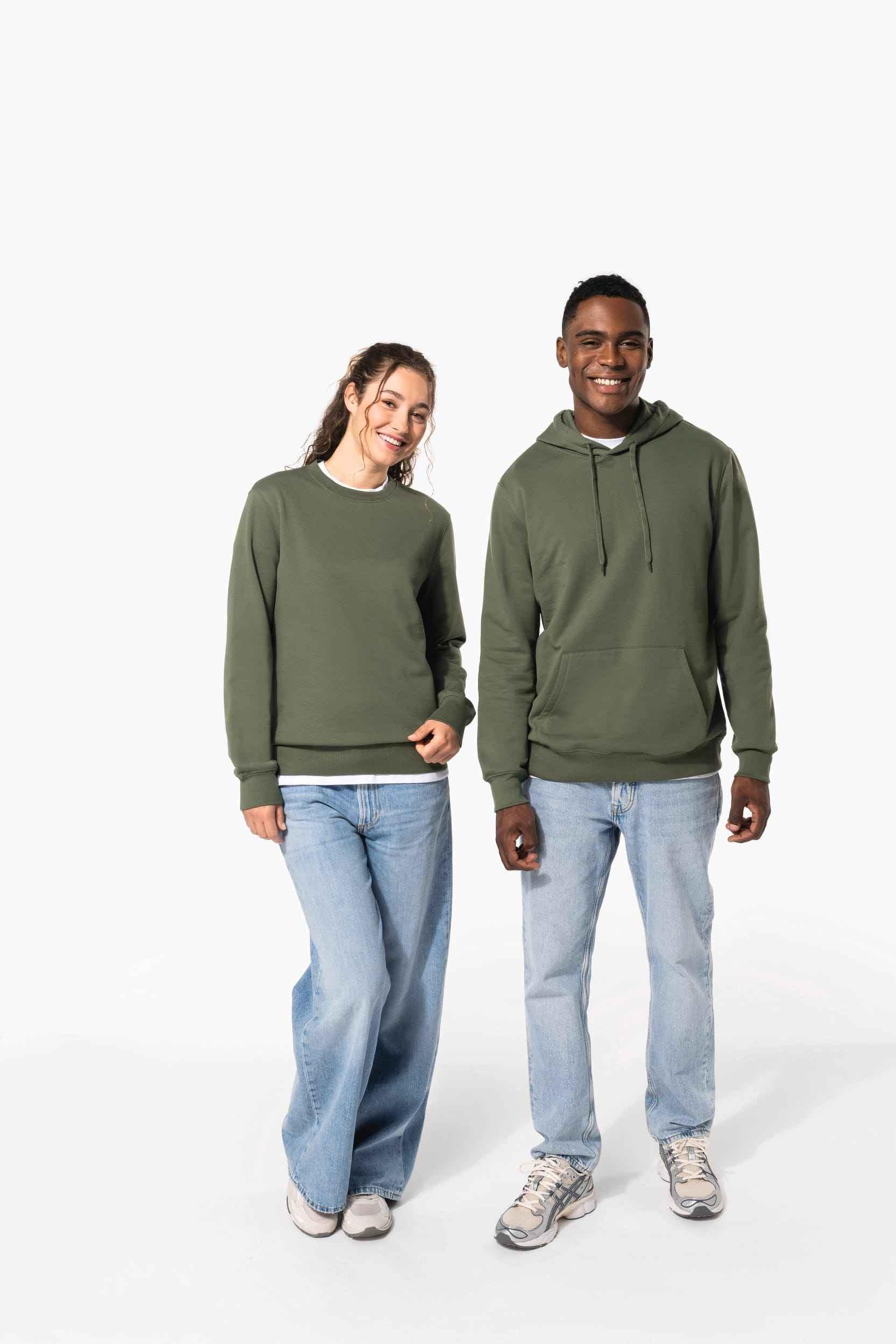 K4040 - Sweat-shirt recyclé col rond unisexe - Occifloc