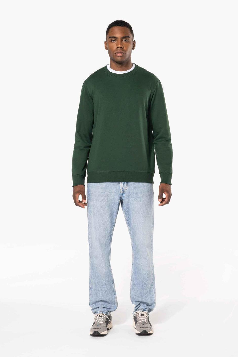 K4040 - Sweat-shirt recyclé col rond unisexe - Occifloc