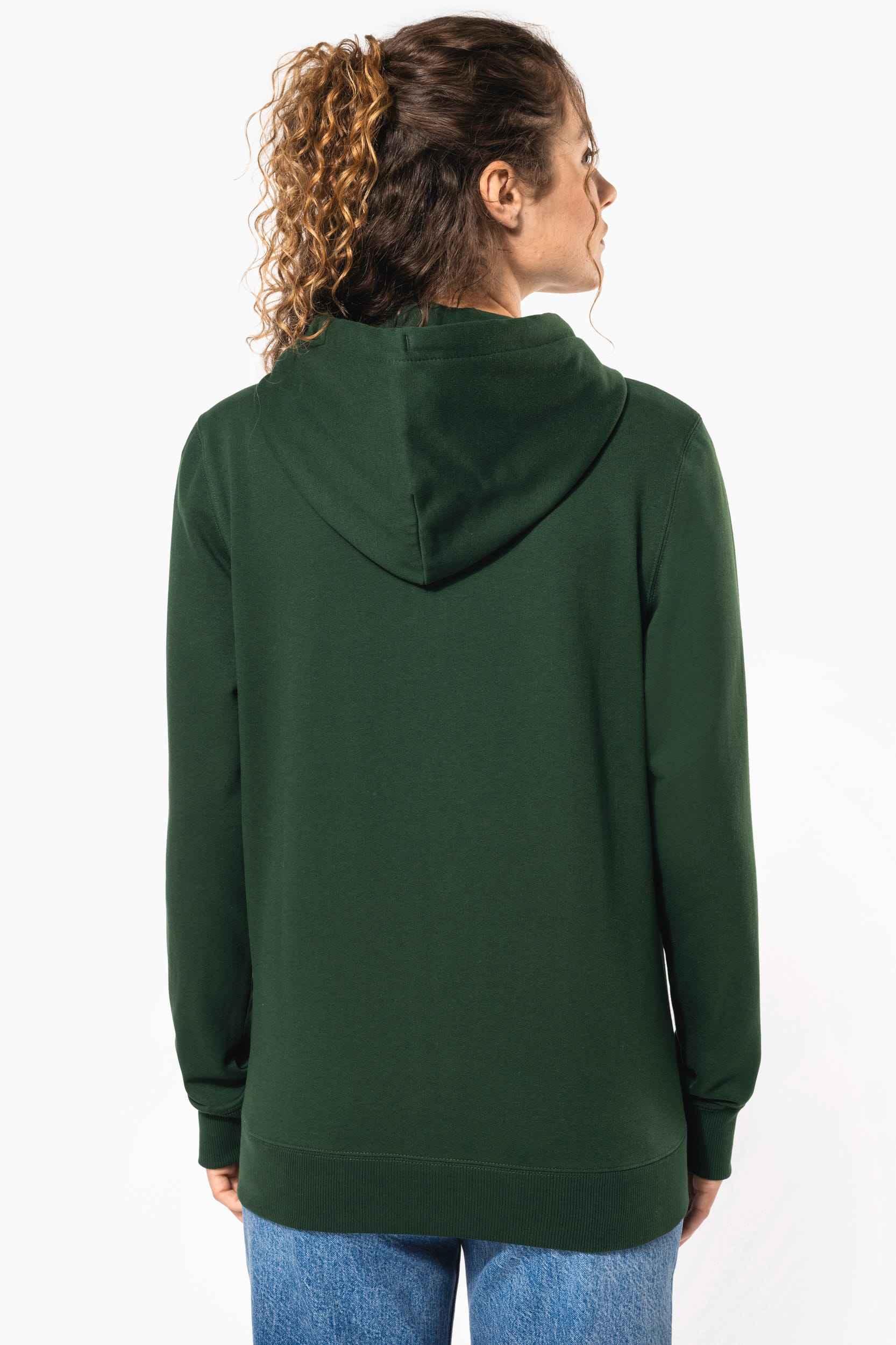 K4042 - Sweat-shirt recyclé zippé à capuche unisexe - Occifloc