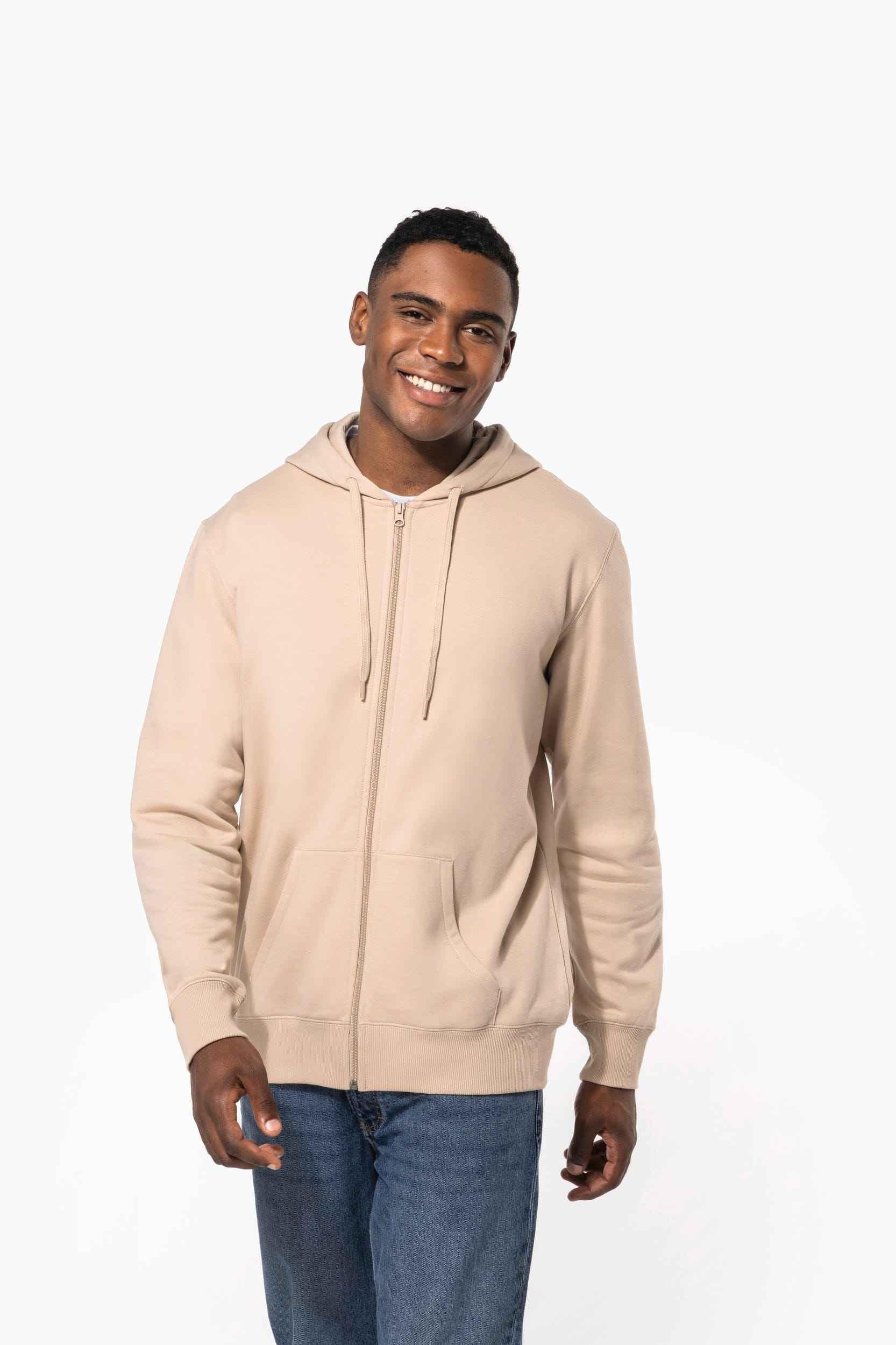 K4042 - Sweat-shirt recyclé zippé à capuche unisexe - Occifloc