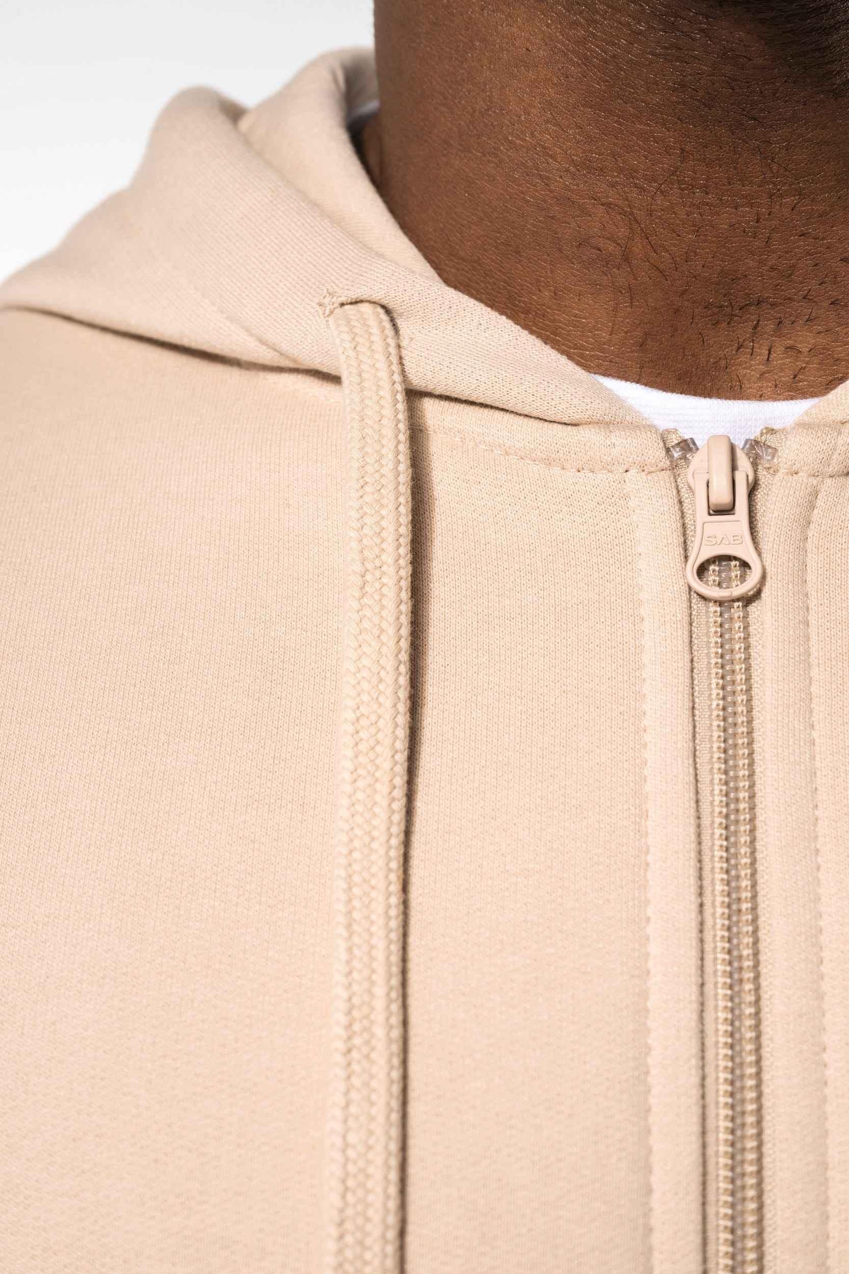 K4042 - Sweat-shirt recyclé zippé à capuche unisexe - Occifloc