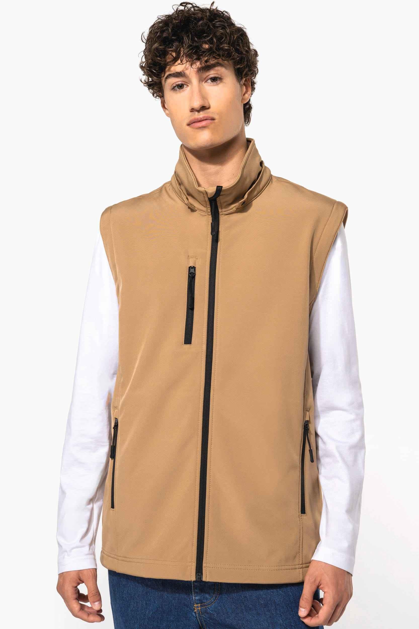 K422 - Veste Softshell 3 couches à capuche avec manches amovibles unisexe - Occifloc