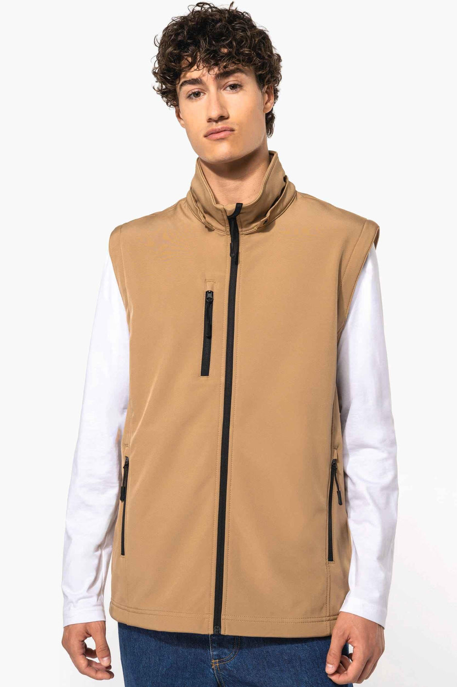 K422 - Veste Softshell 3 couches à capuche avec manches amovibles unisexe - Occifloc
