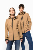K422 - Veste Softshell 3 couches à capuche avec manches amovibles unisexe - Occifloc