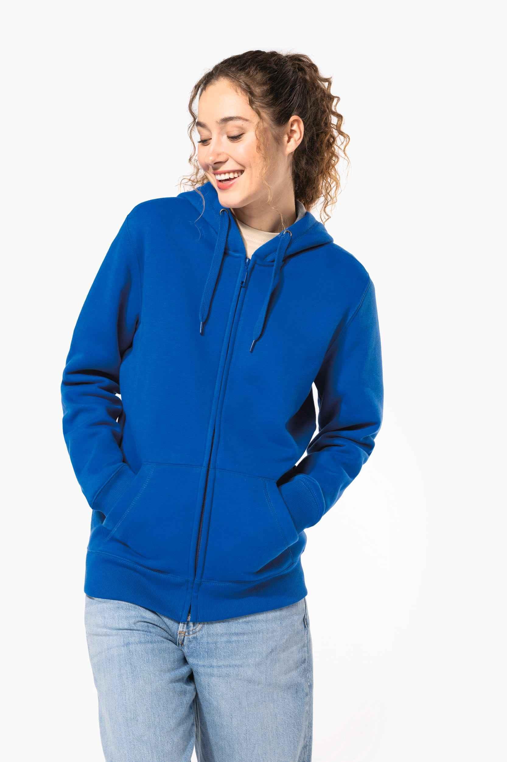 K444 - Sweat-shirt zippé capuche unisexe - Occifloc