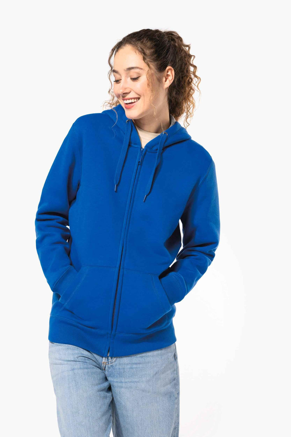 K444 - Sweat-shirt zippé capuche unisexe - Occifloc