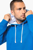 K446 - Sweat-shirt capuche contrastée homme - Occifloc