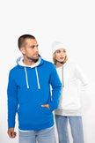 K446 - Sweat-shirt capuche contrastée homme - Occifloc
