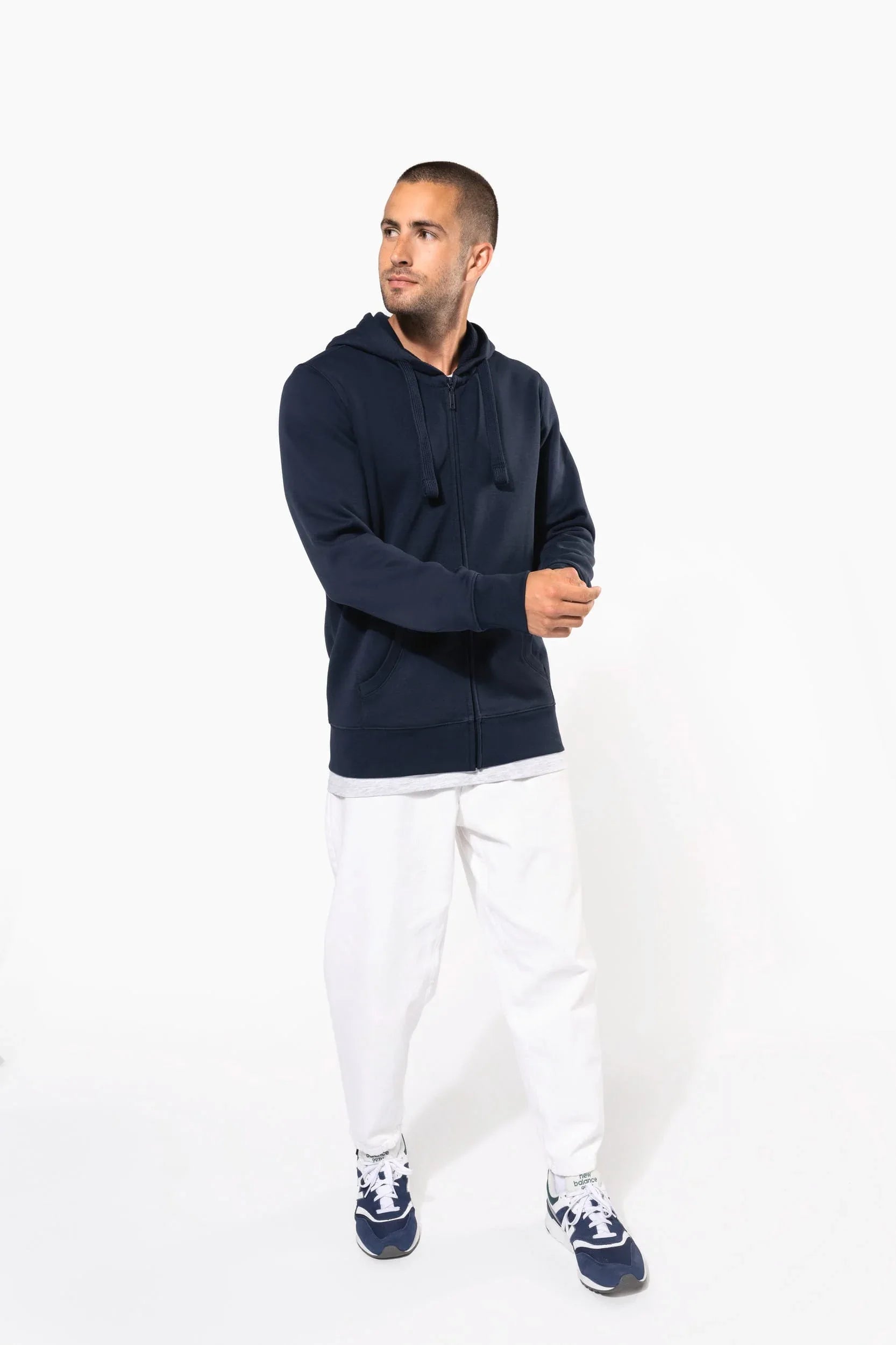 K454 - Sweat-shirt zippé capuche homme - Occifloc