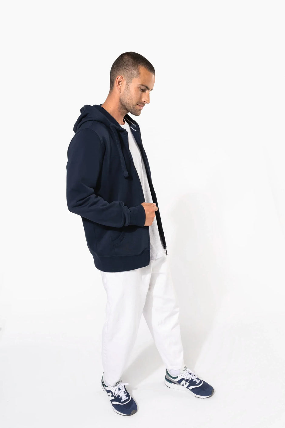 K454 - Sweat-shirt zippé capuche homme - Occifloc