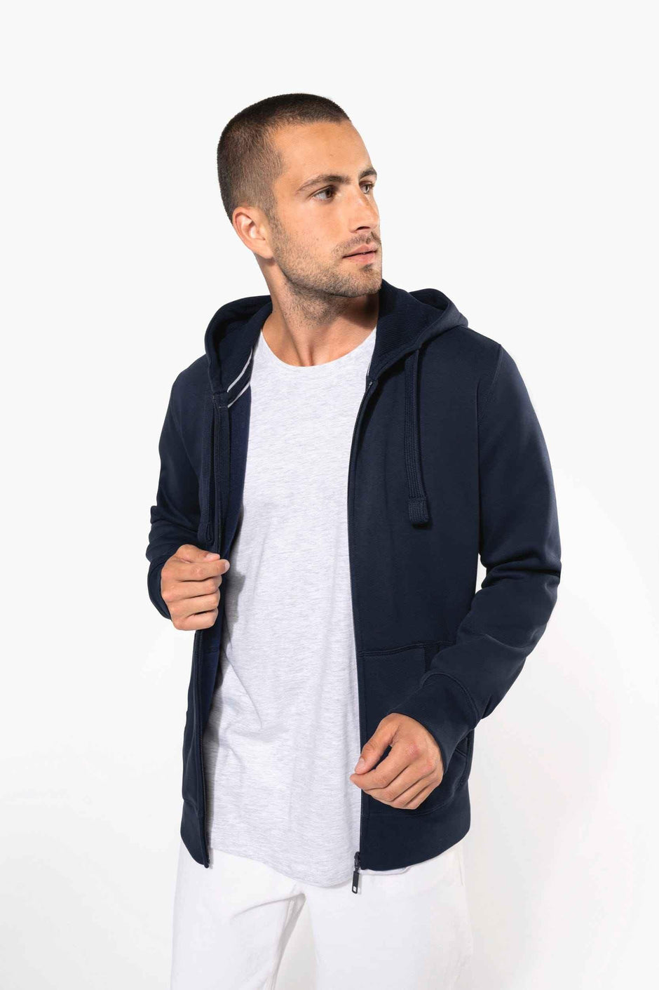 K454 - Sweat-shirt zippé capuche homme - Occifloc