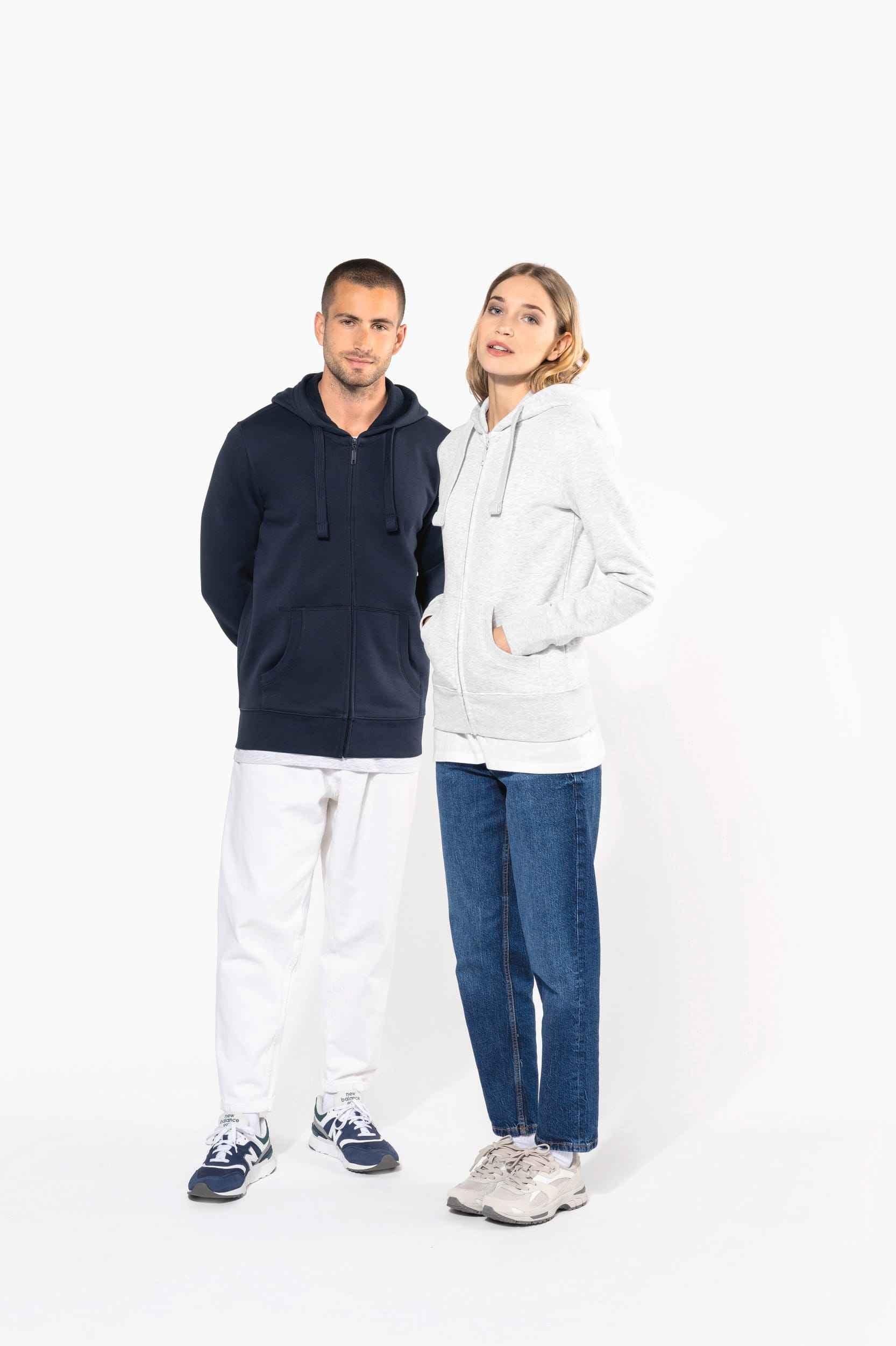 K464 - Sweat-shirt zippé capuche femme - Occifloc