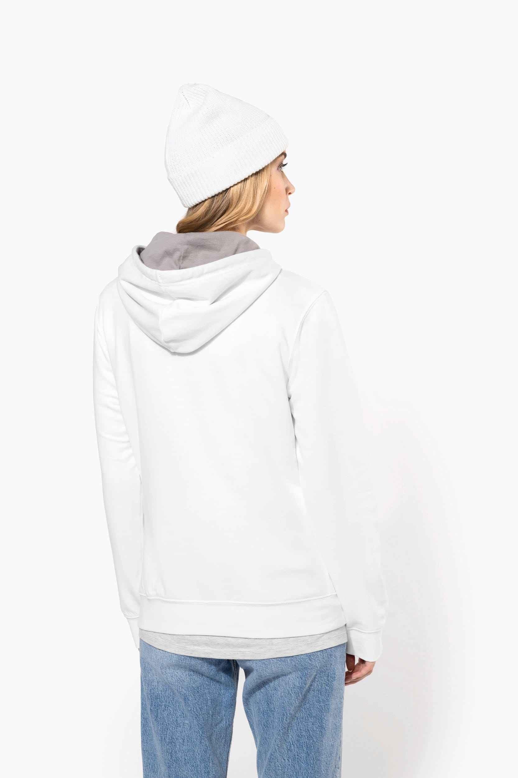 K465 - Sweat-shirt capuche contrastée femme - Occifloc
