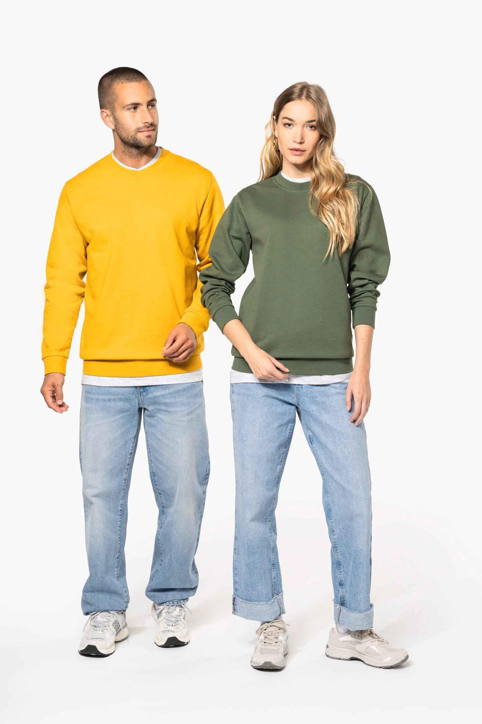 K474 - Sweat-shirt col rond unisexe - Occifloc