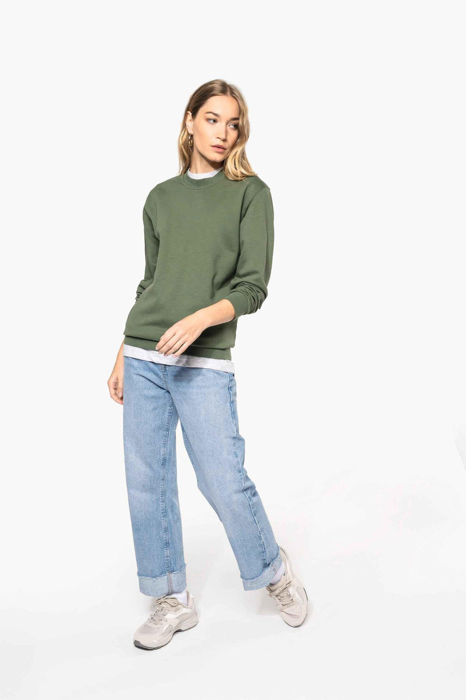 K474 - Sweat-shirt col rond unisexe - Occifloc