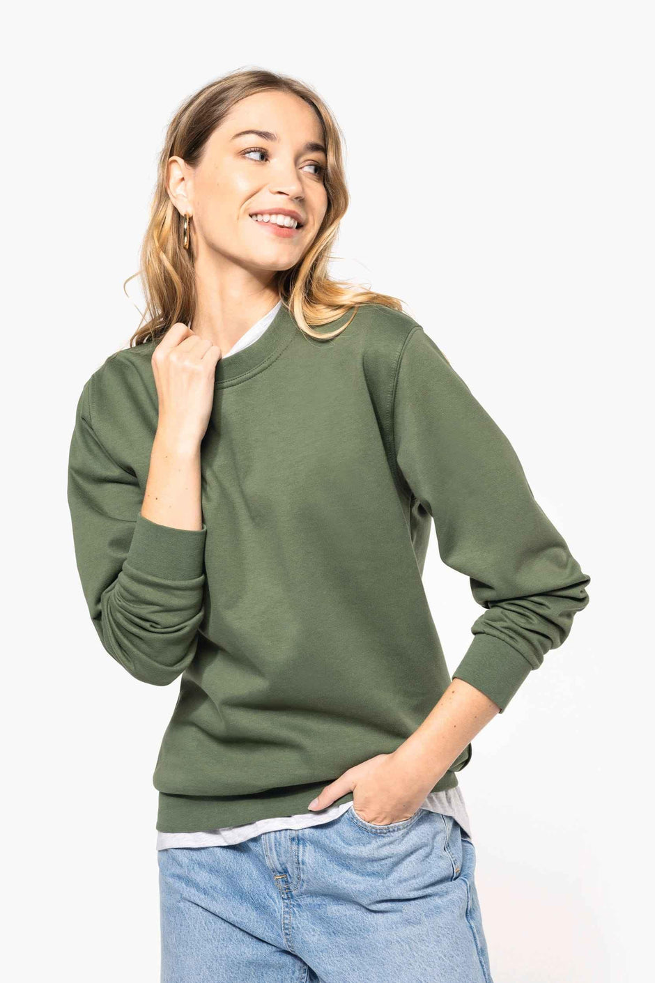 K474 - Sweat-shirt col rond unisexe - Occifloc